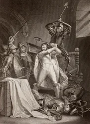 El asesinato de Ricardo II de Inglaterra en el castillo de Pontefract en 1400