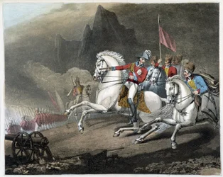 Las victorias del Duque de Wellington (de las placas de R. Westall), Londres, ed. Thomas Davidson