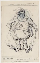 Personajes Teatrales 1: Falstaff, c.1825