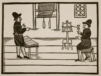 Página de título de A True Discourse of the Two Infamous Prophets, Richard Farnham, Weaver, of White-Chapel, and John Bull, Weaver, of Saint Botolphs, Algate por T.H 1636