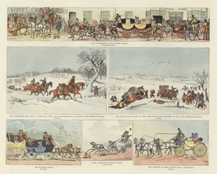 Transporte en caballo y carruaje