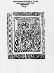 Troilo y Crésida de Geoffrey Chaucer (xilografía)