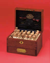 Botiquín homeopático victoriano producido por James Epps & Co., mediados del siglo XIX