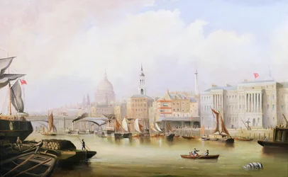 Vista del Támesis con Blackfriars y la Catedral de San Pablo al fondo