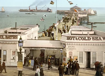 Vista del muelle inglés