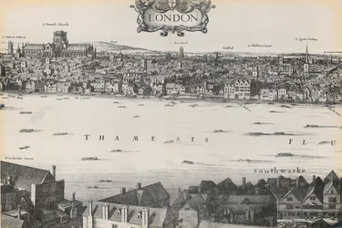 Vista de Londres por Wenceslaus Hollar, 1647