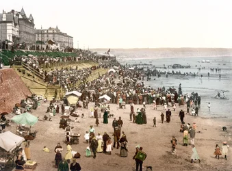 Vista de una playa inglesa