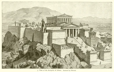 Vista de la Acrópolis de Atenas