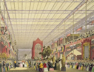 Vista de la Nave Extranjera de la Gran Exposición de 1851, de Dickinsons Comprehensive Pictures