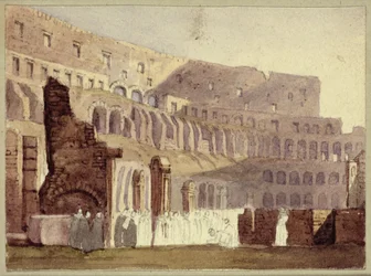 Vista del Coliseo Romano, c.1800