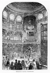 Vista del Panóptico Real de Ciencia y Arte, c.1855 (litografía)
