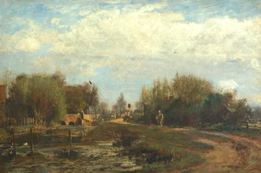 Estanque del pueblo en Armsbridge