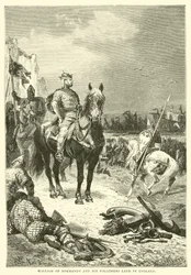 Guillermo de Normandía y sus seguidores desembarcan en Inglaterra