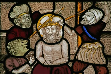 Ventana Sa que representa la Burla y la Coronación de Espinas