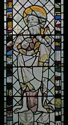 Ventana W que representa a San Juan Bautista