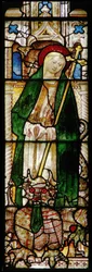 Ventana que representa a Santa Margarita