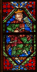 Ventana que representa una figura genealógica: David