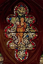 Ventana n-11 que representa a San Juan Bautista