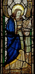 Ventana s5 que representa al Evangelista: San Marcos
