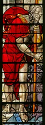Ventana w15 que representa a Cristo en el Descenso a los Infiernos