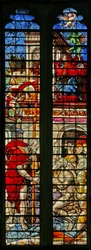 Ventana w15 que representa el Descenso a los Infiernos