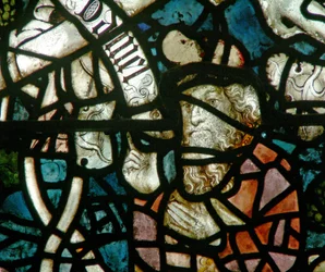 Ventana w16 que representa a Daniel en el Árbol de Jesé