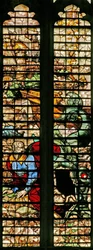 Ventana w16 que representa a Jonás liberado por la ballena