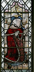 Ventana w3 representando a una donante - Sir William Howard