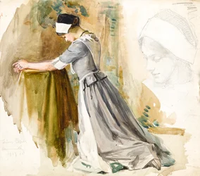 Mujer en oración, c.1917