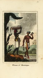 Mujeres de Martinica, Antillas, Indias Occidentales