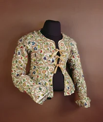 Chaqueta bordada de mujer, conocida en el siglo XVII como un chaleco