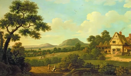 Paisaje Boscoso con Figuras al Borde del Camino, c.1770