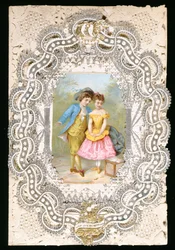 Tu Amor Mi Felicidad, tarjeta de San Valentín, c.1870