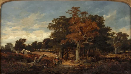 Paisaje con campamento gitano
