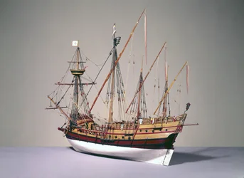 Modelo de una carabela portuguesa de c.1535