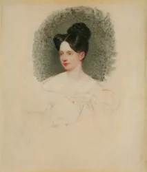 Retrato inacabado de Marianne Cregoe Colmare (más tarde Sra. Baurton Bennett) c.1833-34