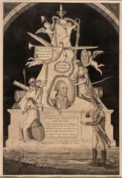 Pieza de luto por George Washington