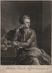 Attilus Ariosti Bononiensis, grabado por John Simon (1675-1751), 1719