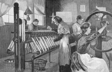 Tejedores de seda de Spitalfields, 1893