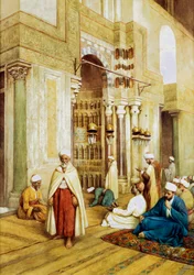Adoradores en una mezquita, c. 1868-1938