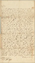 Carta a Allice Jones, Concord, Massachusetts, 7 de octubre de 1755 (pluma y tinta sobre papel)