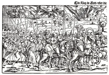Fragmento de una hoja suelta sobre la invasión turca de Hungría