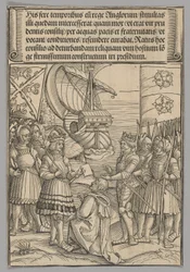 Maximiliano y Enrique VII de Inglaterra, lámina 11 de Escenas Históricas de la Vida del Emperador Maximiliano I del Arco Triunfal