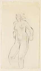 Estudio de un desnudo femenino