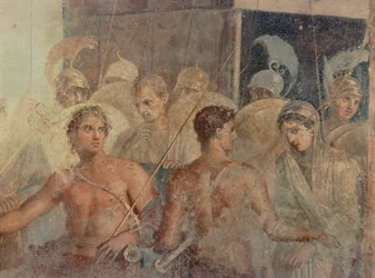 Aquiles devolviendo Briseida a Agamenón