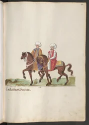 Burgueses de Constantinopla a caballo