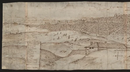 Página completa: vista de la ciudad: Carmona, mitad izquierda