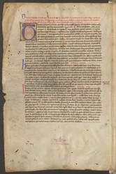 Página completa: texto e inicial T