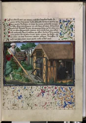 Página completa: texto con miniatura enmarcada y orla (miniatura)