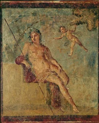 Ganímedes. Pintura mural de Pompeya, Italia